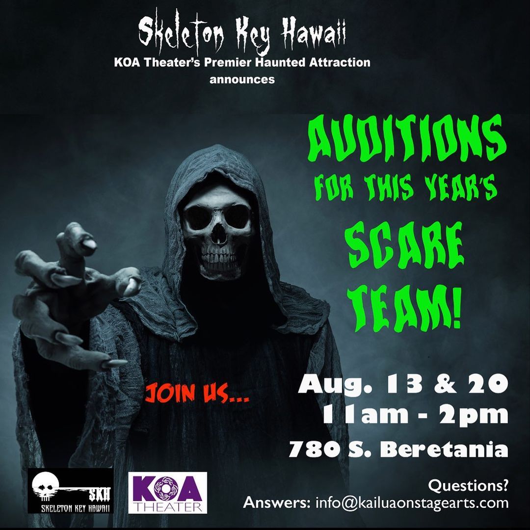 Auditions Skeleton Key Hawaii Haunted Attraction